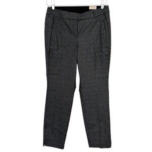 Lane Bryant Women's 4-Seasons Stretch Slim Ankle Metallic Black Pants Size 14 NW